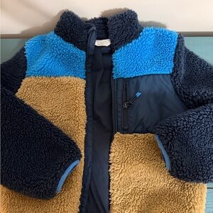 H&M Kids Puffer Jacket - Blue and Tan